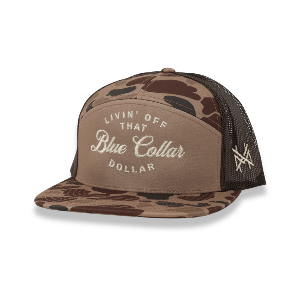 Blue Collar Dollar Trucker Hat - Snapback Workwear Cap
