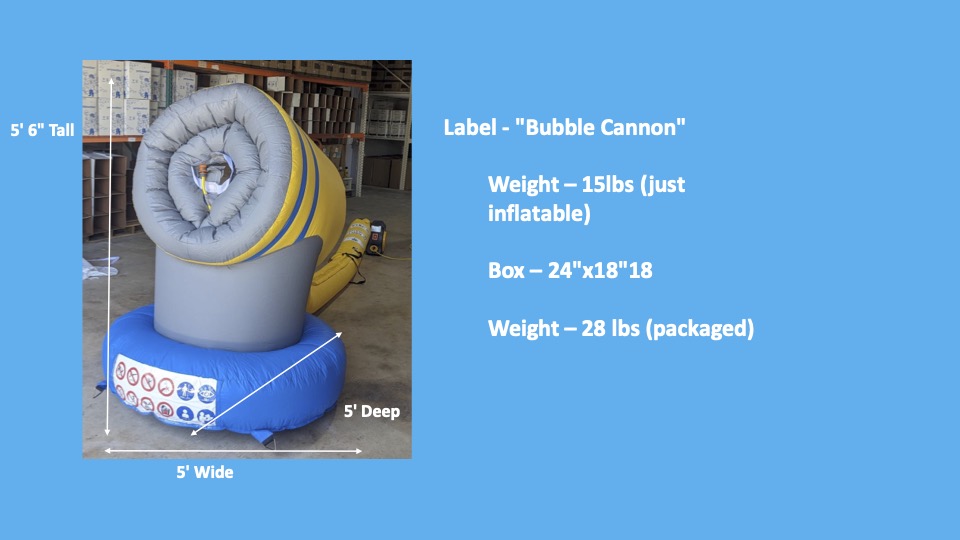 FOAM POWDER PACKS; 80 POWDER PACKS + free foam inflatable Bubble Unit