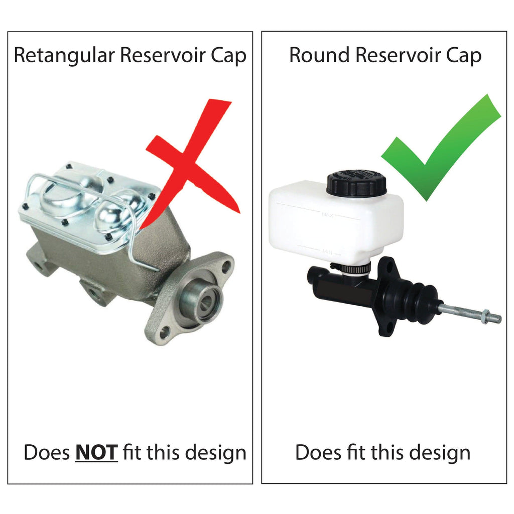 AGM Products Brake Reservoir Cap - Universal Adapter