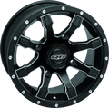 QuadBoss, QuadBoss Grinder 12x7 PowerSports Wheel with 4/110 Bolt Pattern and 5+2 Offset
