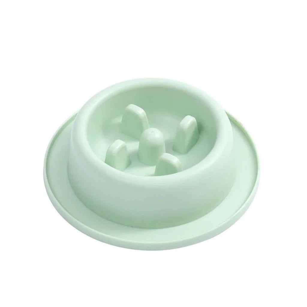 Pet Cat Dog Slow Food Bowl Fat Help Healthy Round Anti-choking Thickened And Non-slip Multiple Colors Shapes