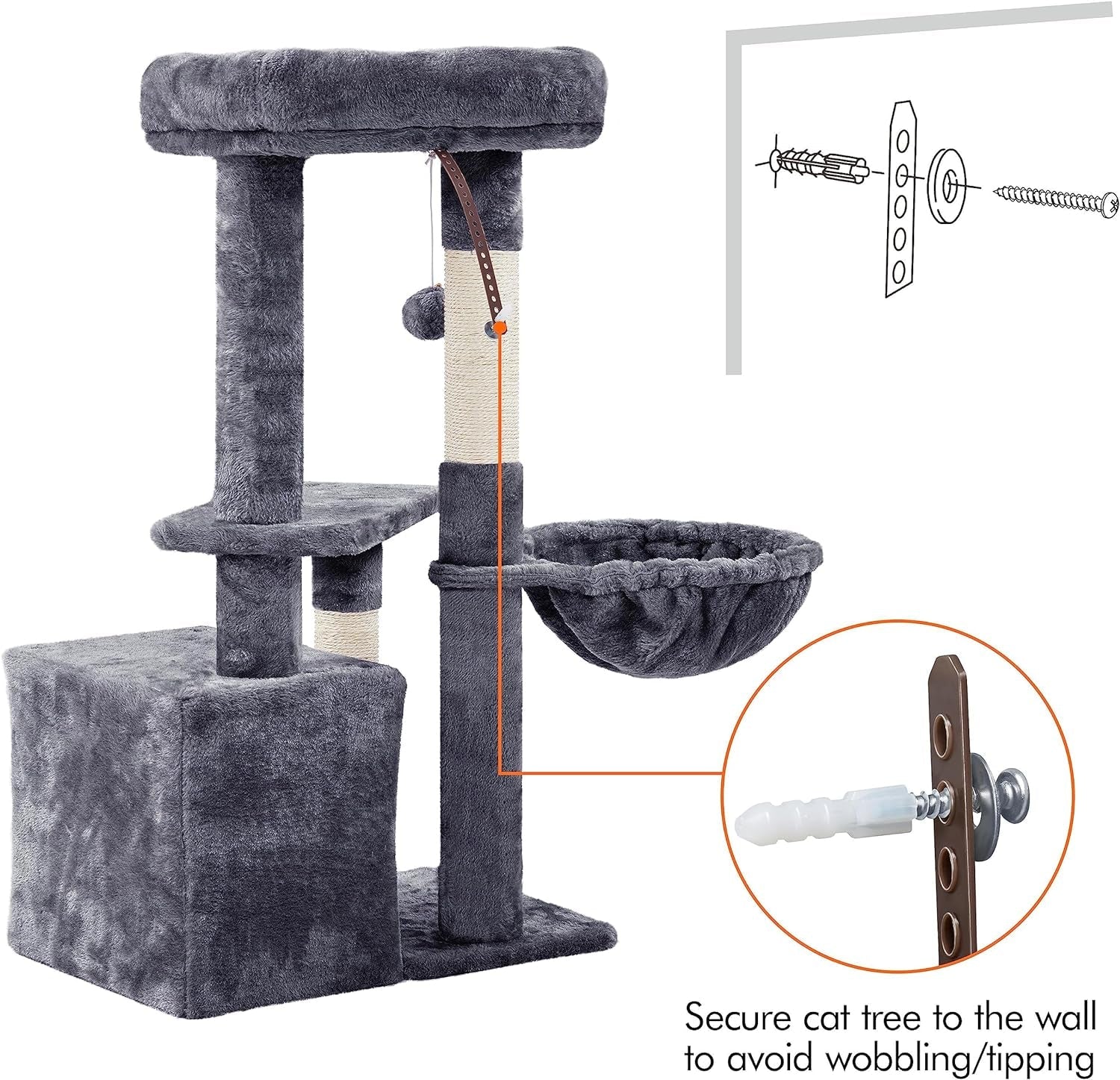 34In Cat Condo with Extra Scratch Boards