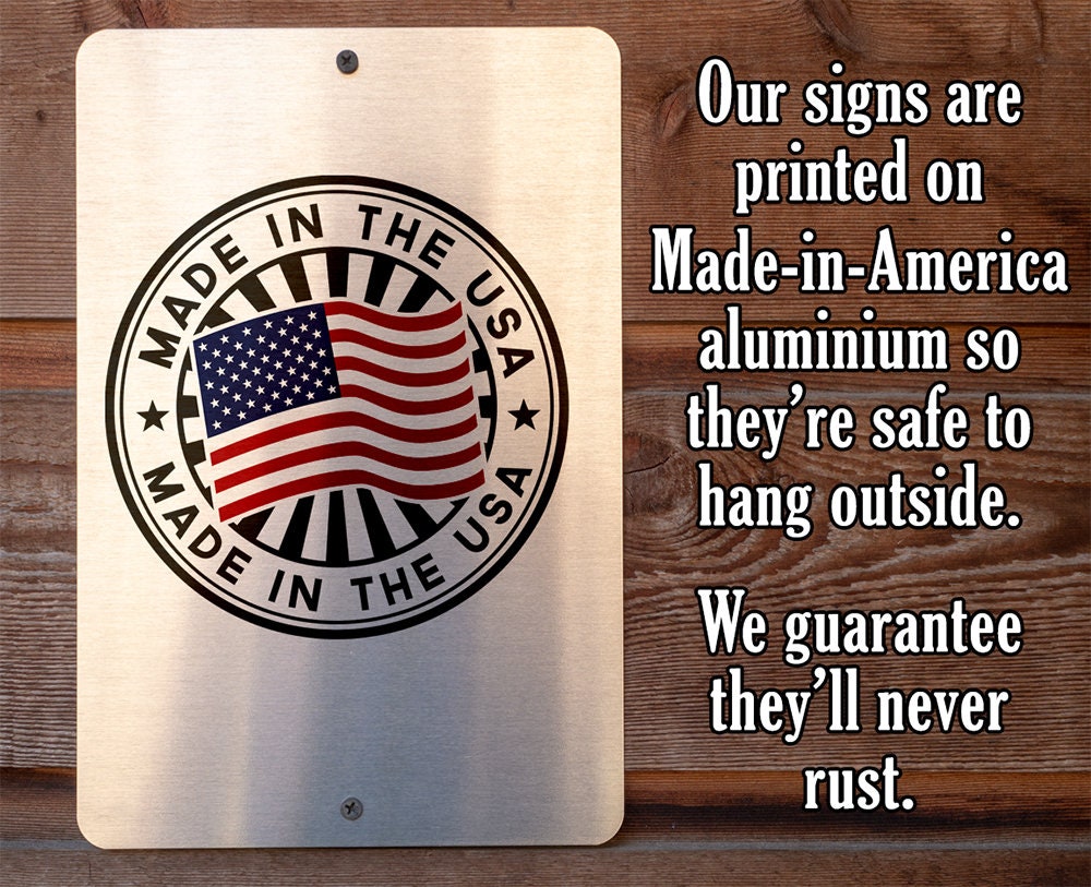 Camo Flag Hunting - Metal Sign