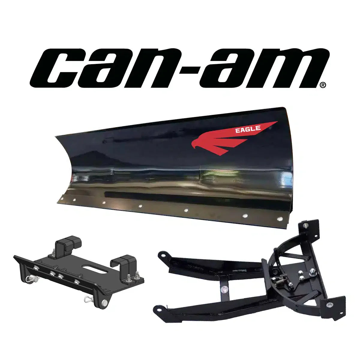 Eagle Snow Plow 72″ UTV Steel Front-Mount Complete Plow System for 1000 Can-Am (Defender HD/XT/MR/6×6/MAX) (2020-2024)