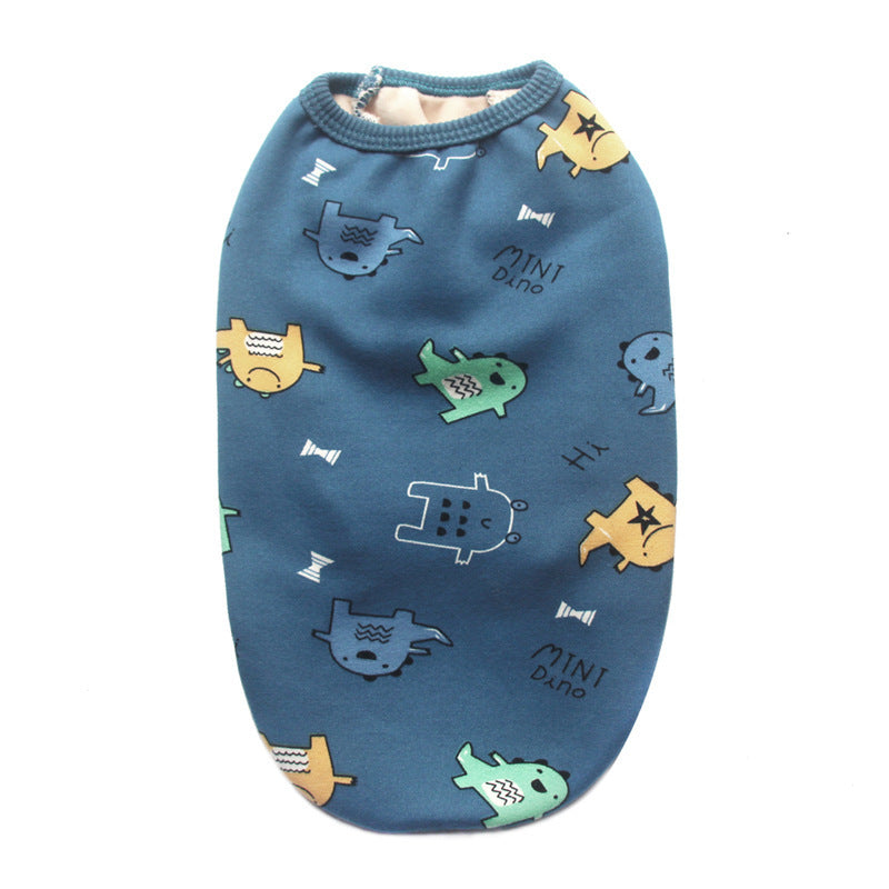 Pet Clothes Autumn And Winter Clothes Plush Vest Small Medium And Large