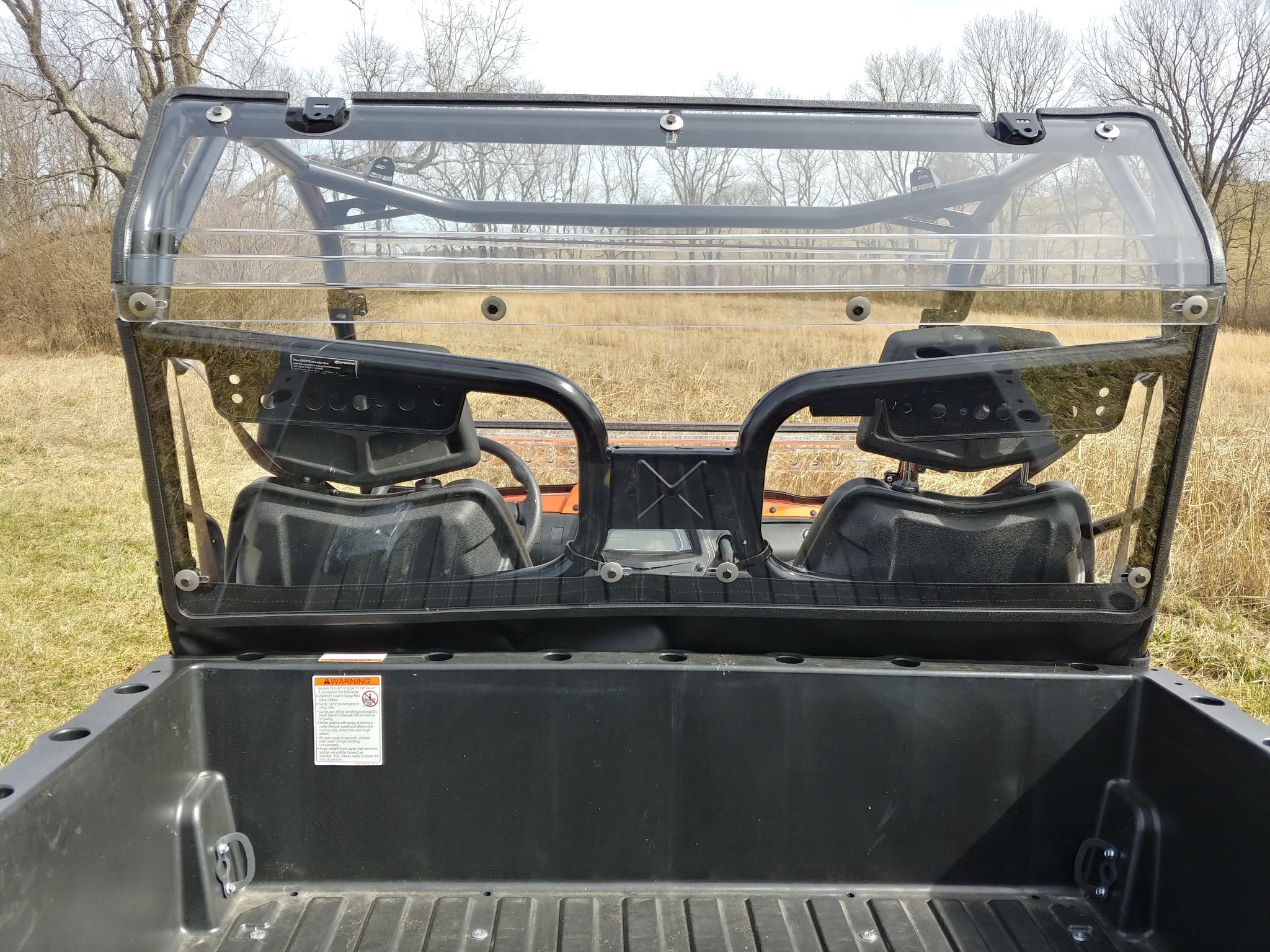 CFMoto UForce 500/800 - 2 pc Lexan Back Panel with Clamp and Vent Options DOES NOT FIT 2025 MODEL!