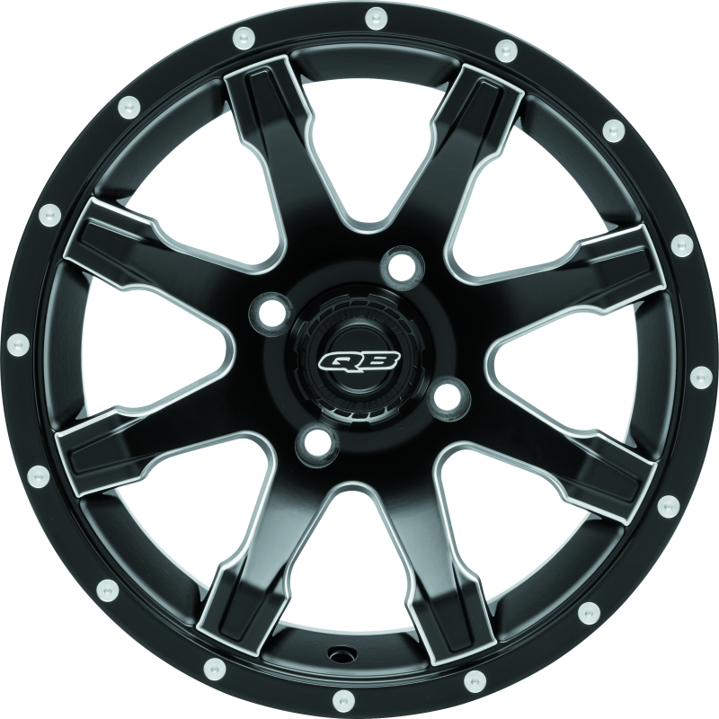 QuadBoss, QuadBoss Grinder 14x7 PowerSports Wheels - 4/110 Bolt Pattern, 5+2 Offset
