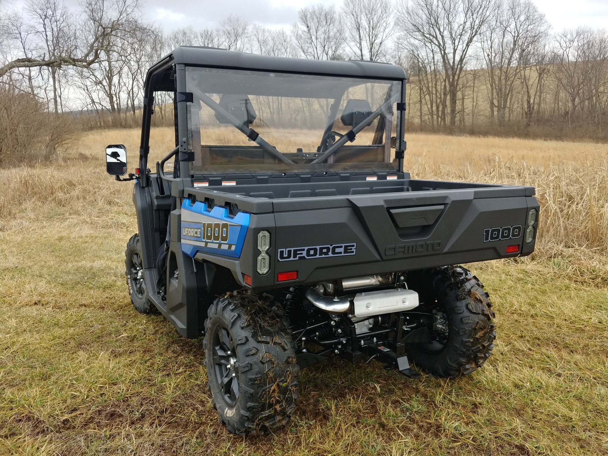 CFMoto UForce 1000 - 1 Pc Lexan Back Panel w/Clamp and Vent Options