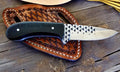Western Cowboy Belt Knife – Handmade Rasp Steel & Buffalo Horn