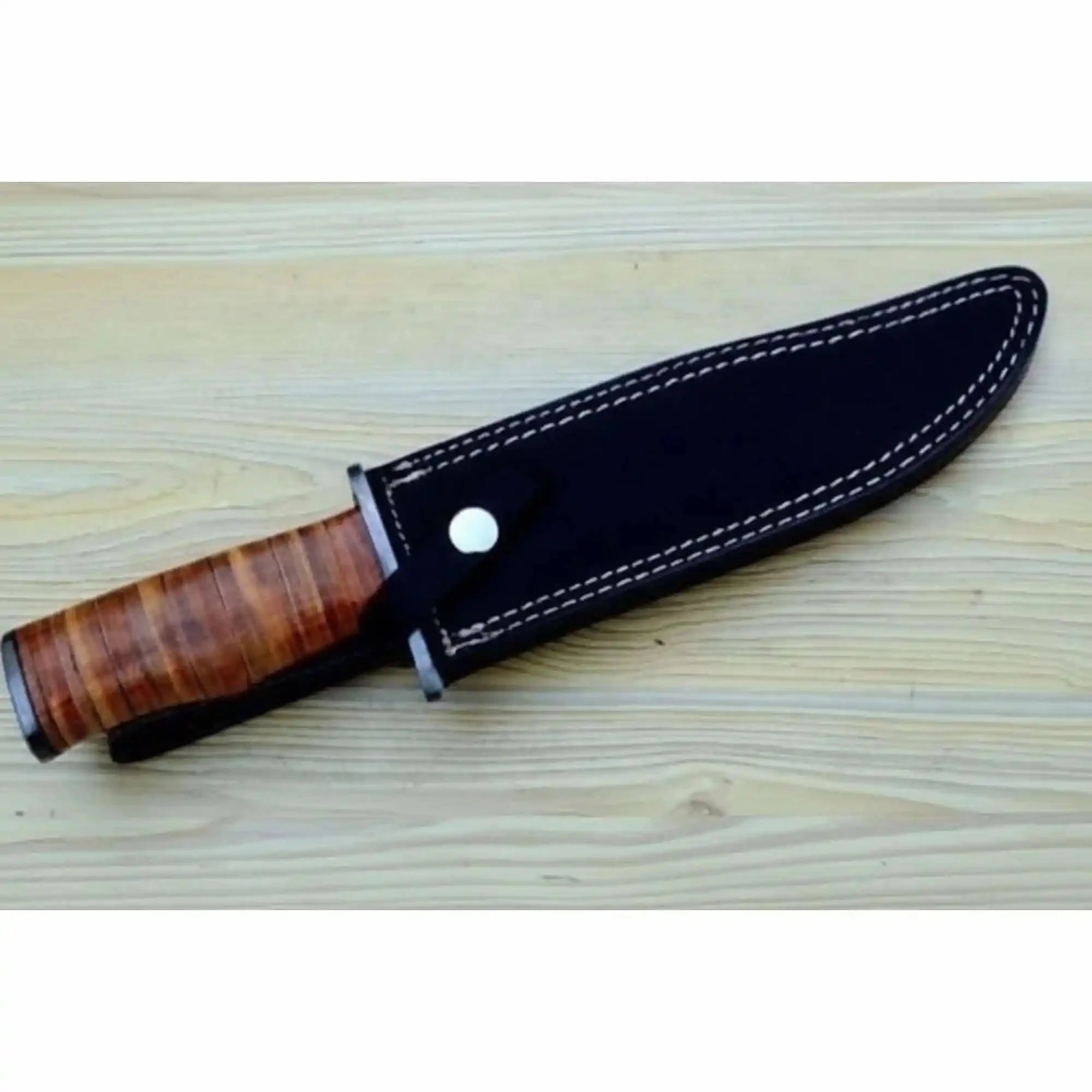 Custom Damascus Utility Bowie Knife Handmade Field Profile – JW SteelCrafts