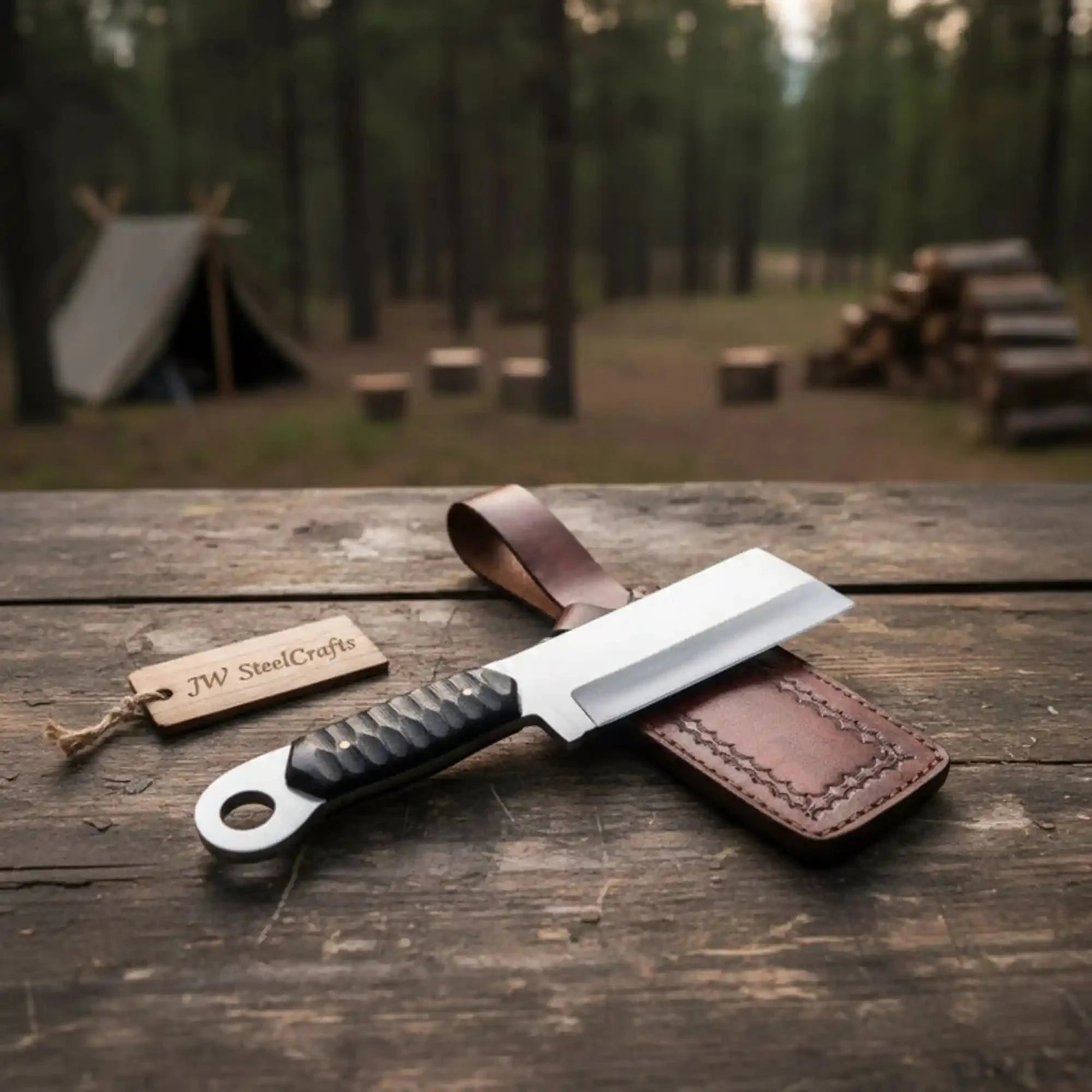 Custom hand Made D2 Steel Tanto knife  MB-0094