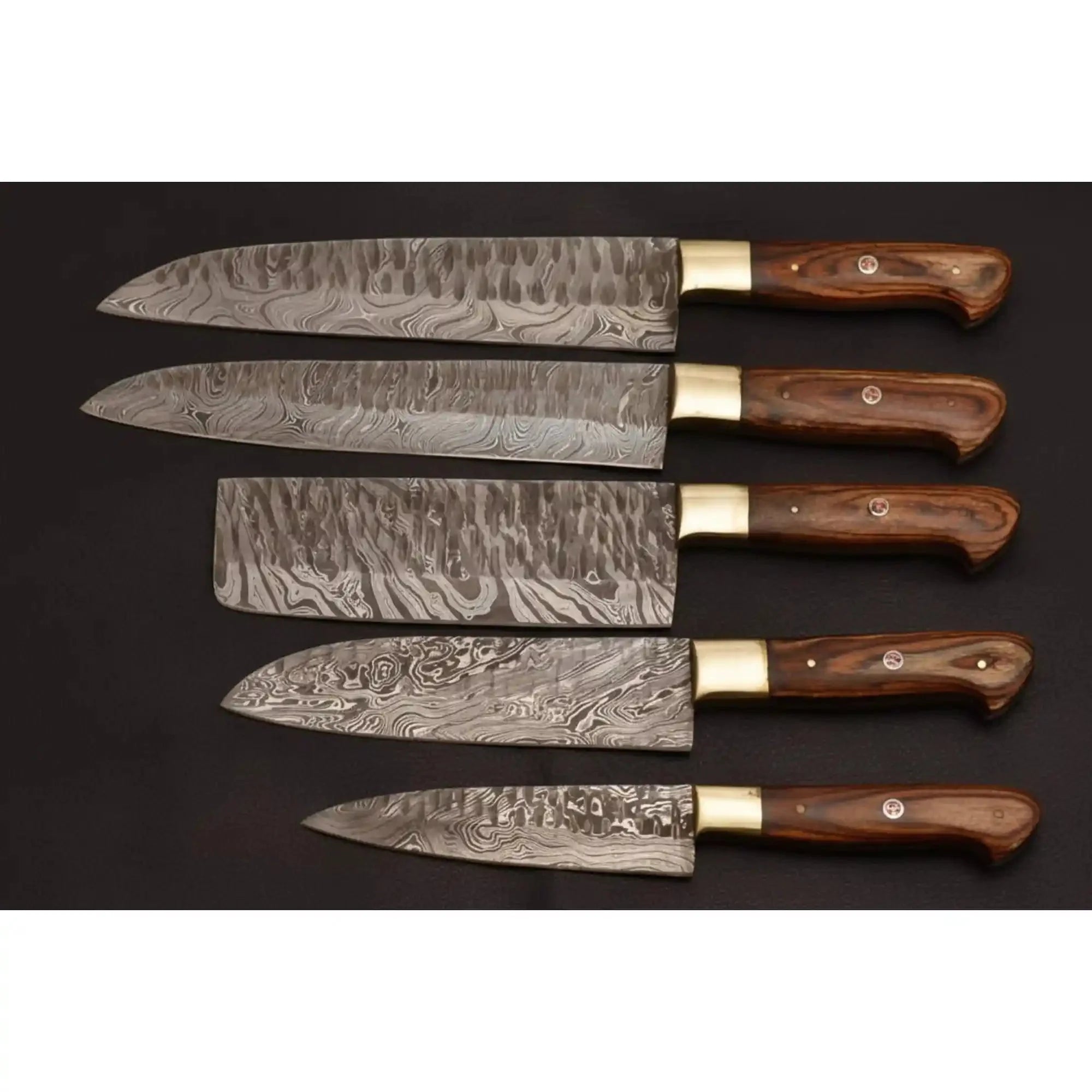 Custom Handmade Chef Knives Damascus Steel blades By JW SteelCrafts
