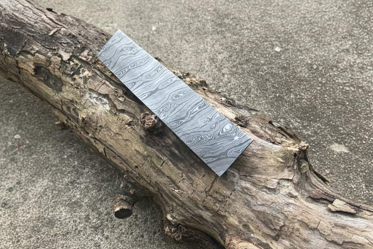 Custom Handmade Damascus Steel 10” Blank Billet- Blade For Knife Making DE-46