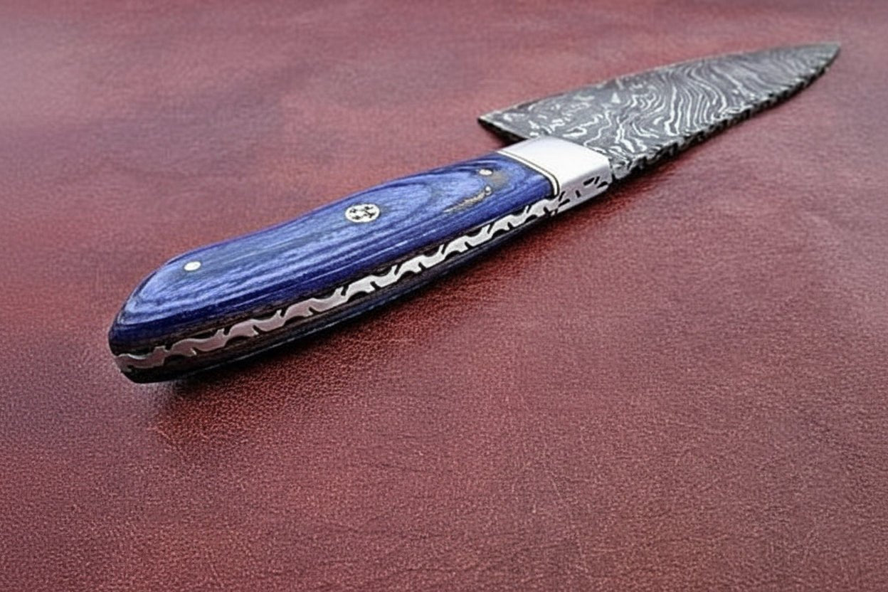 Custom Handmade Damascus Steel Full Tang  Chef Knife / Vegetable Knife  / Kitchen Knife DK-0130
