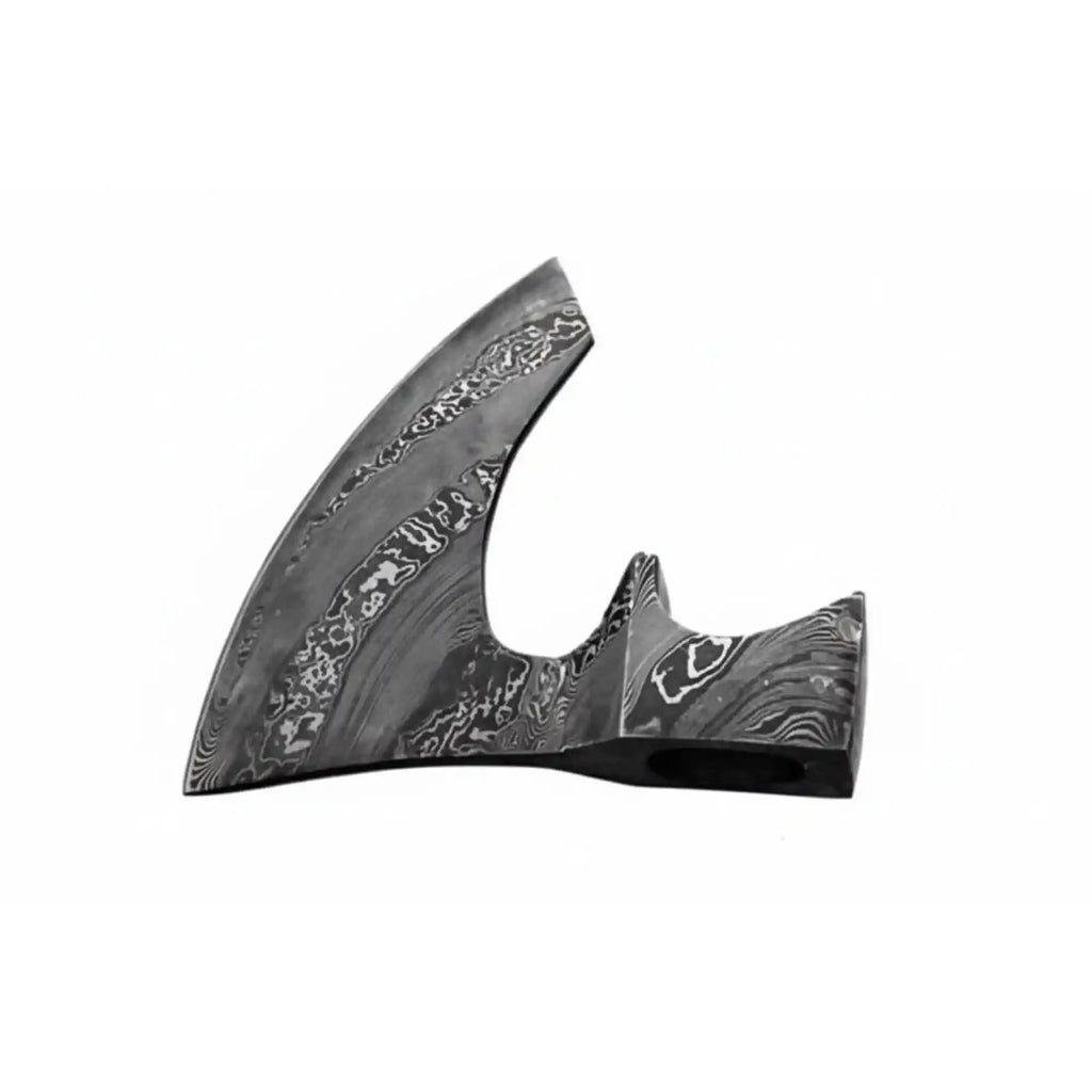 Custom Handmade Damascus Steel Viking Axe Head / Pagan Axe Head/ Chopping Axe / Edge Sharp