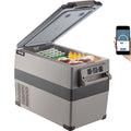 12 Volt Refrigerator 45L(48qt) Fast Cooling Portable Freezer with App Control(-4°F~68°F) Car Fridge with 12/24v DC & 110-240v AC for Travel, Camping and Home Use, 48 Quart, Black