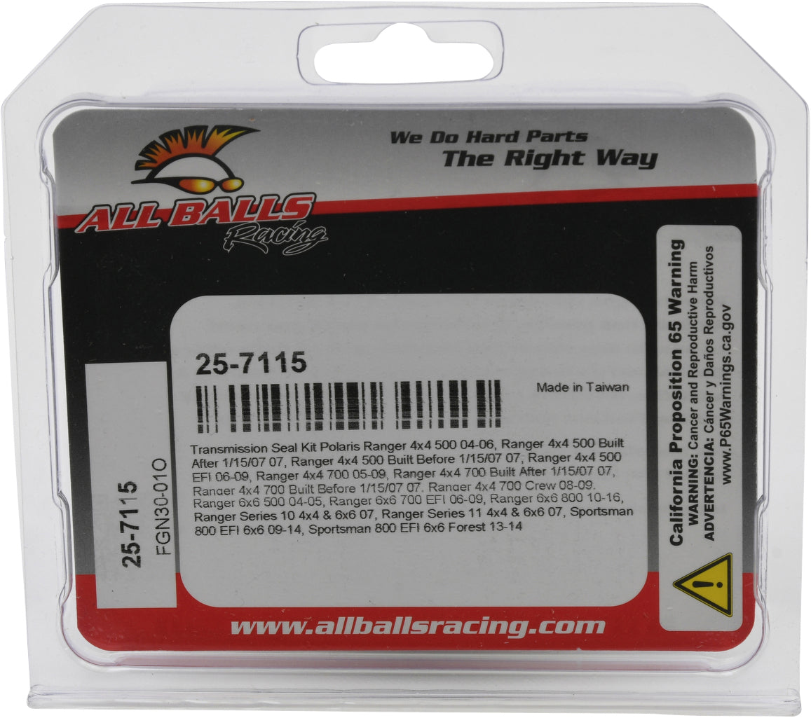 ALL BALLS, ALL BALLS Transmission Seal Kit Part #25-7115 for Reliable Engine Performance
