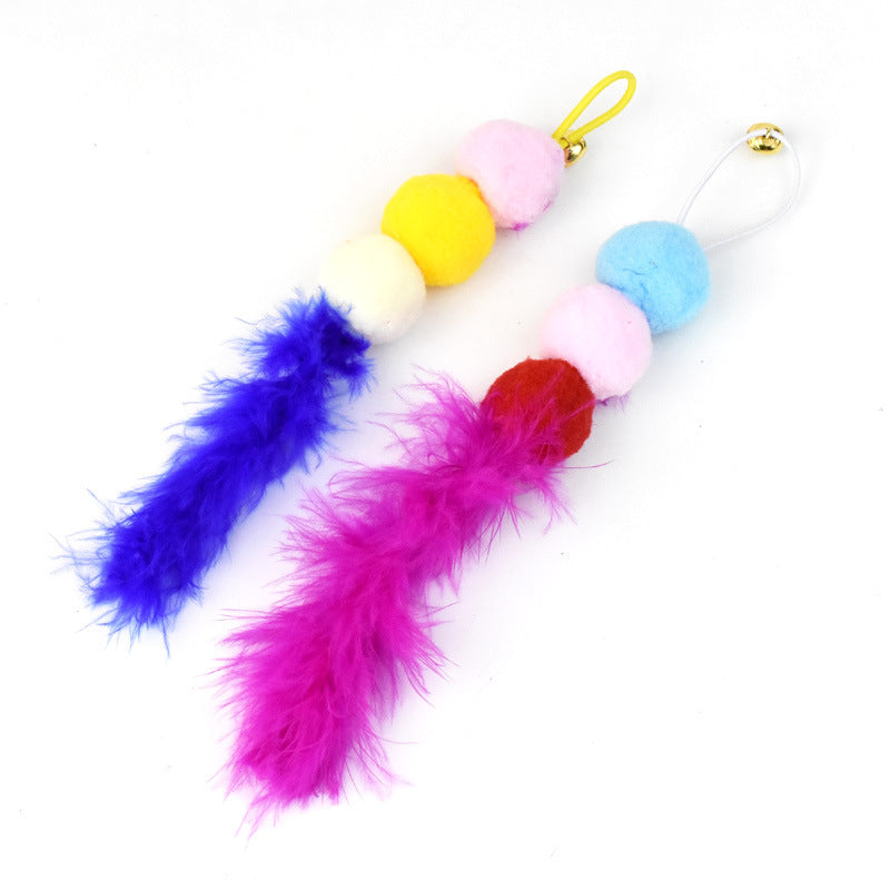Feather Bell Replacement Head Steel Wire Cat Teaser Accessories Replacement