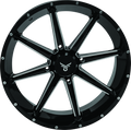 QuadBoss, QuadBoss Slicer 20x7 PowerSports Wheels with Limited Edition Bull Logo Center Caps