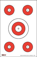 EZ2C Targets Style 3: Paper Shooting Targets 11"x17" USA Made