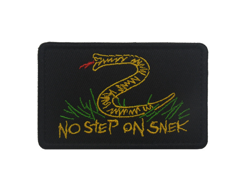 No Step on Snek morale Patch - Durable Embroidered Tactical Morale Patch for Collectors and Enthusiasts