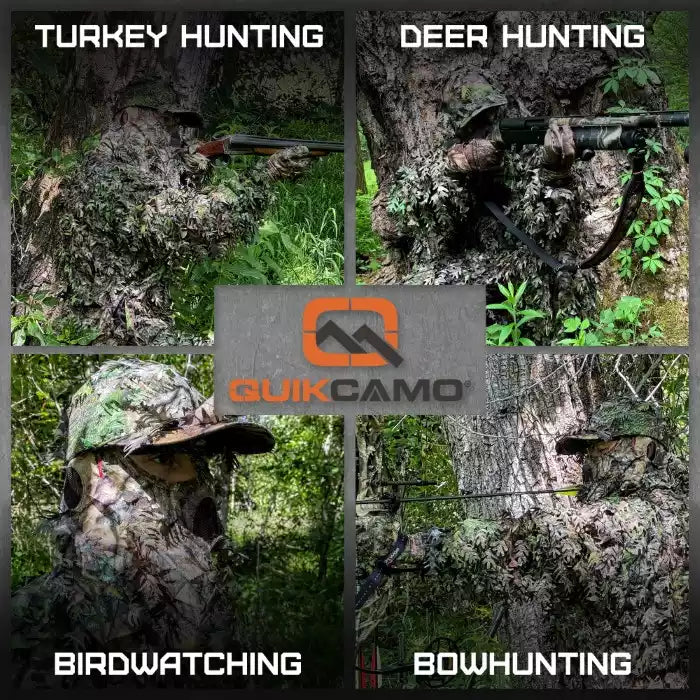 3D Leafy Camo Face Mask Ball Cap in Mossy Oak and Realtree (Adj, OSFM)