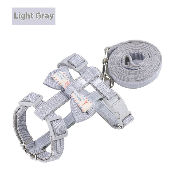 Bow Cat Pulling Rope Anti Breaking Loose Adjustable