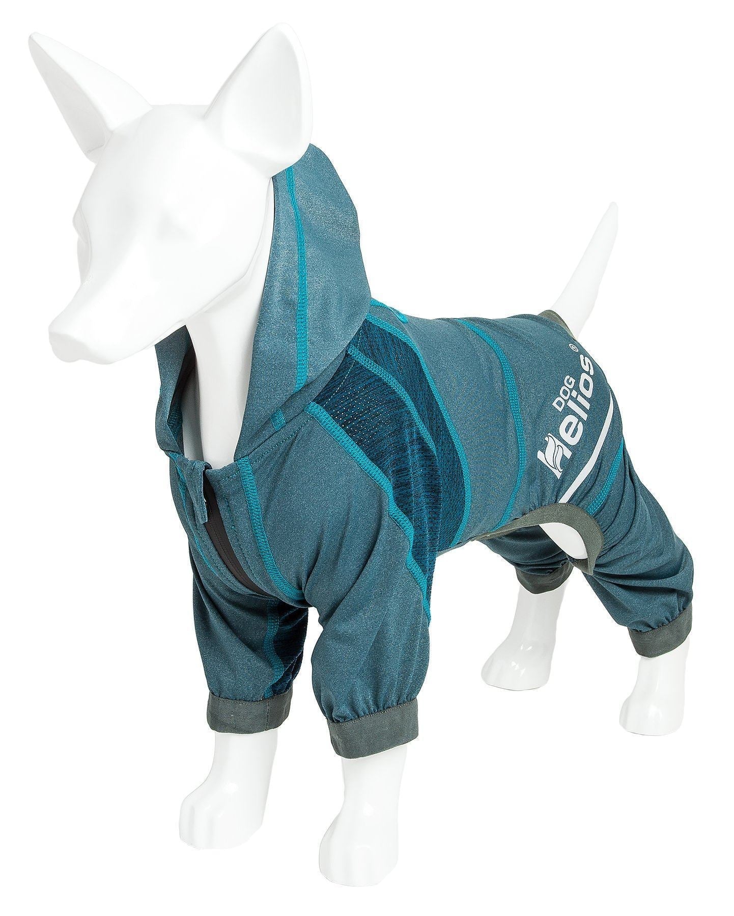 Dog Helios ® 'Namastail' Lightweight 4-Way-Stretch Yoga Performance Dog Tracksuit Hoodie