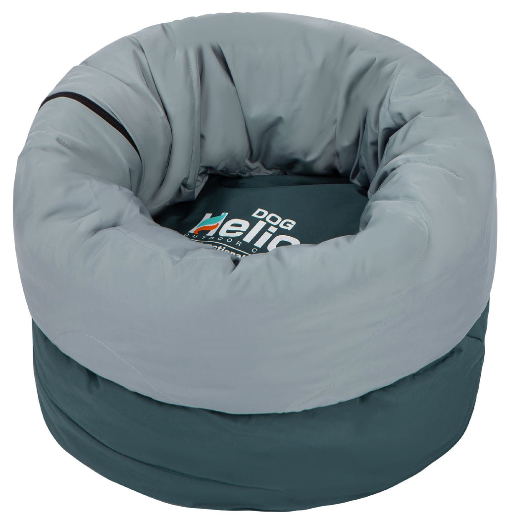 Dog Helios ® 'Switch-Back' 2-in-1 Convertable Travel Dog Mat and Rounded Camping Bed