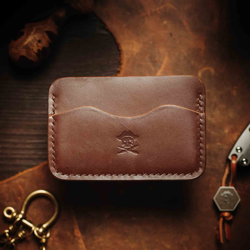Pirate Goods Drunken Boatswain v2 Slim Wallet – Minimalist Leather EDC Card Holder