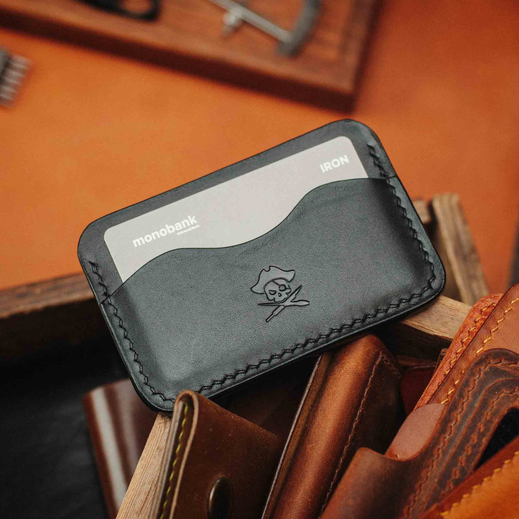 Pirate Goods Drunken Boatswain v2 Slim Wallet – Minimalist Leather EDC Card Holder