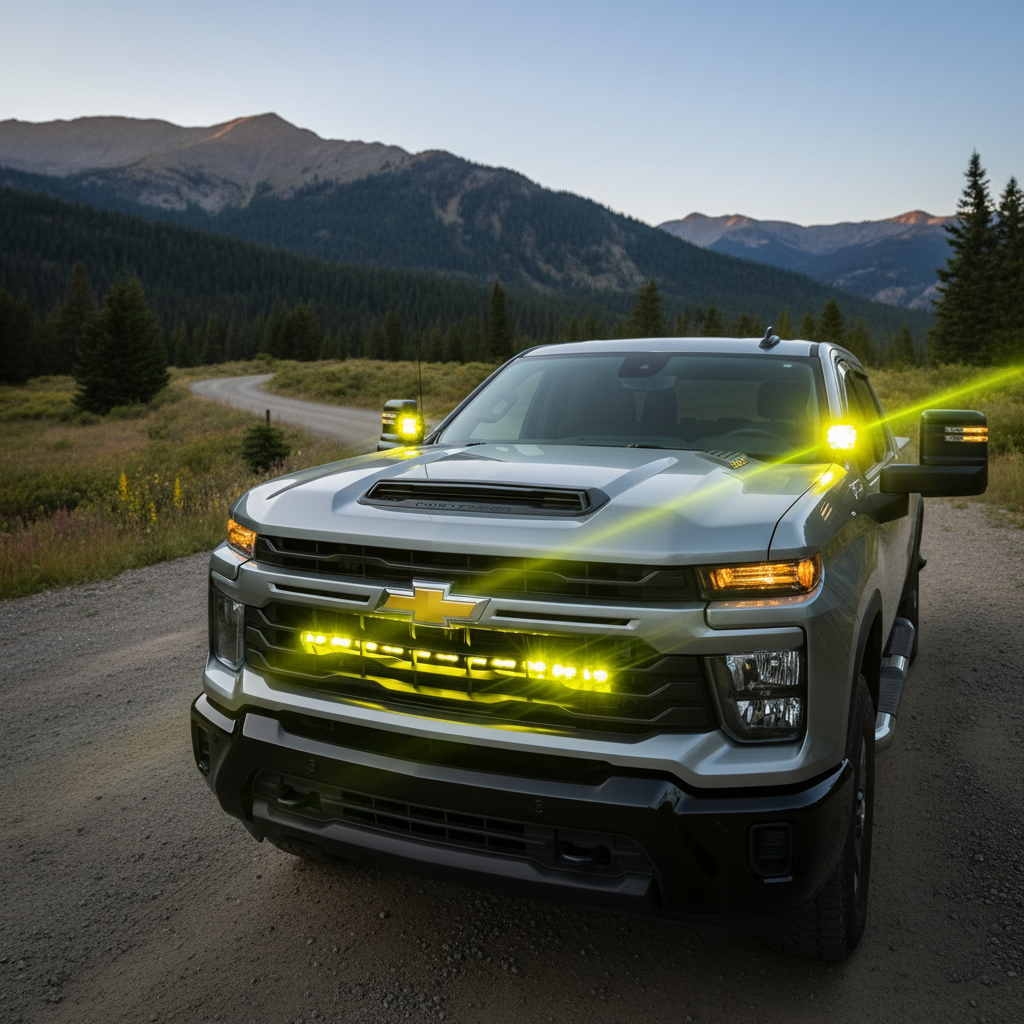 Silverado 2500 3500 light bar single 40in Light Bar - PRO