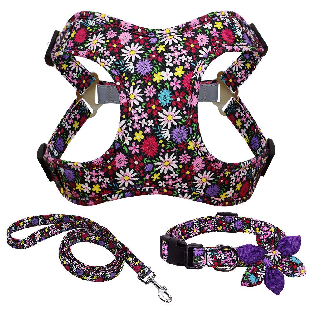 Veststyle Collarchest Strap Dog Walking Rope And Chain
