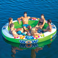 WOW Watersports Floating 6 Person Stadium Islander Water Lounge and