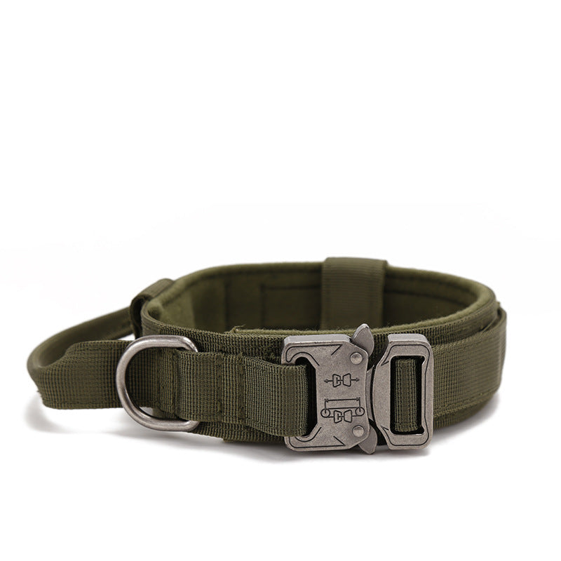 Adjustable Tactical Dog Collar for Training and Outdoor Adventures