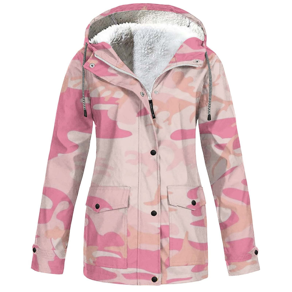 Hooded Camouflage Waterproof Outdoor Shell Jacket Men's And Women's Coats