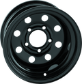 QuadBoss, QuadBoss Steely Wheel 12x7 2+5 5/4.5 - Durable Black Powder-Coated Steel Wheel for Powersports Vehicles