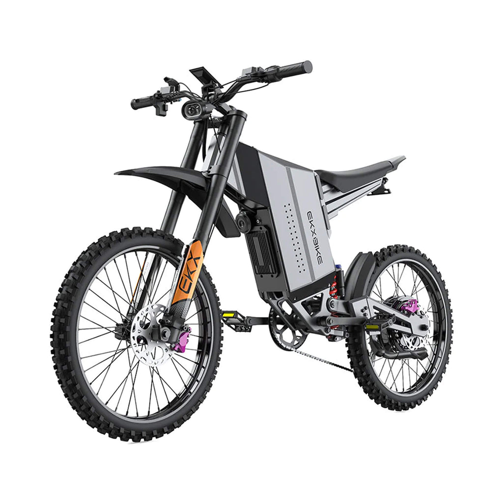 EKX GTS 8000W 72V/30AH Premium Electric High-Strength Steel Pipe Off-Road Mountain Dirt Bike (SAK31684)