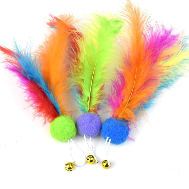 Feather Bell Replacement Head Steel Wire Cat Teaser Accessories Replacement