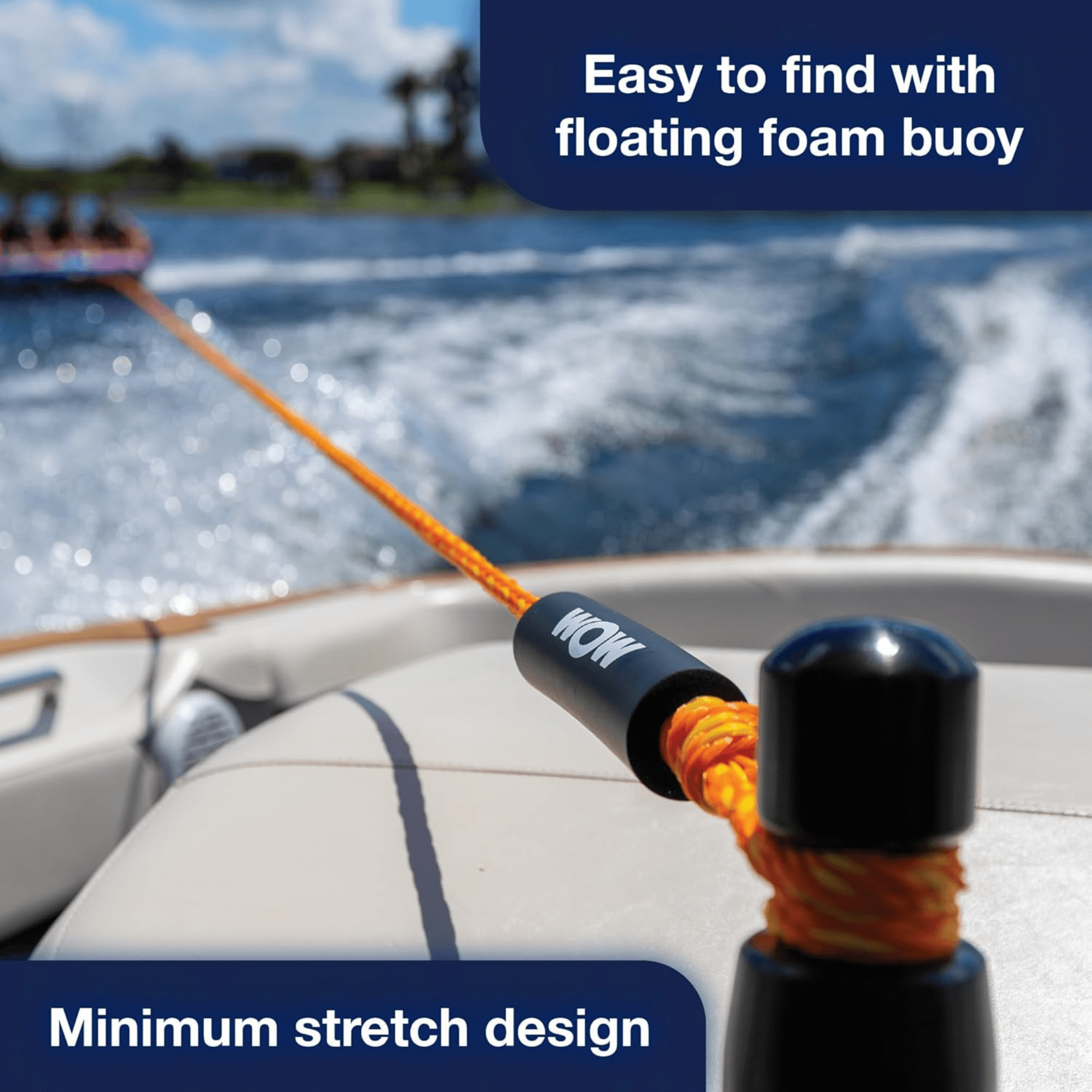WOW Watersports 3K 60 Ft Tow Rope
