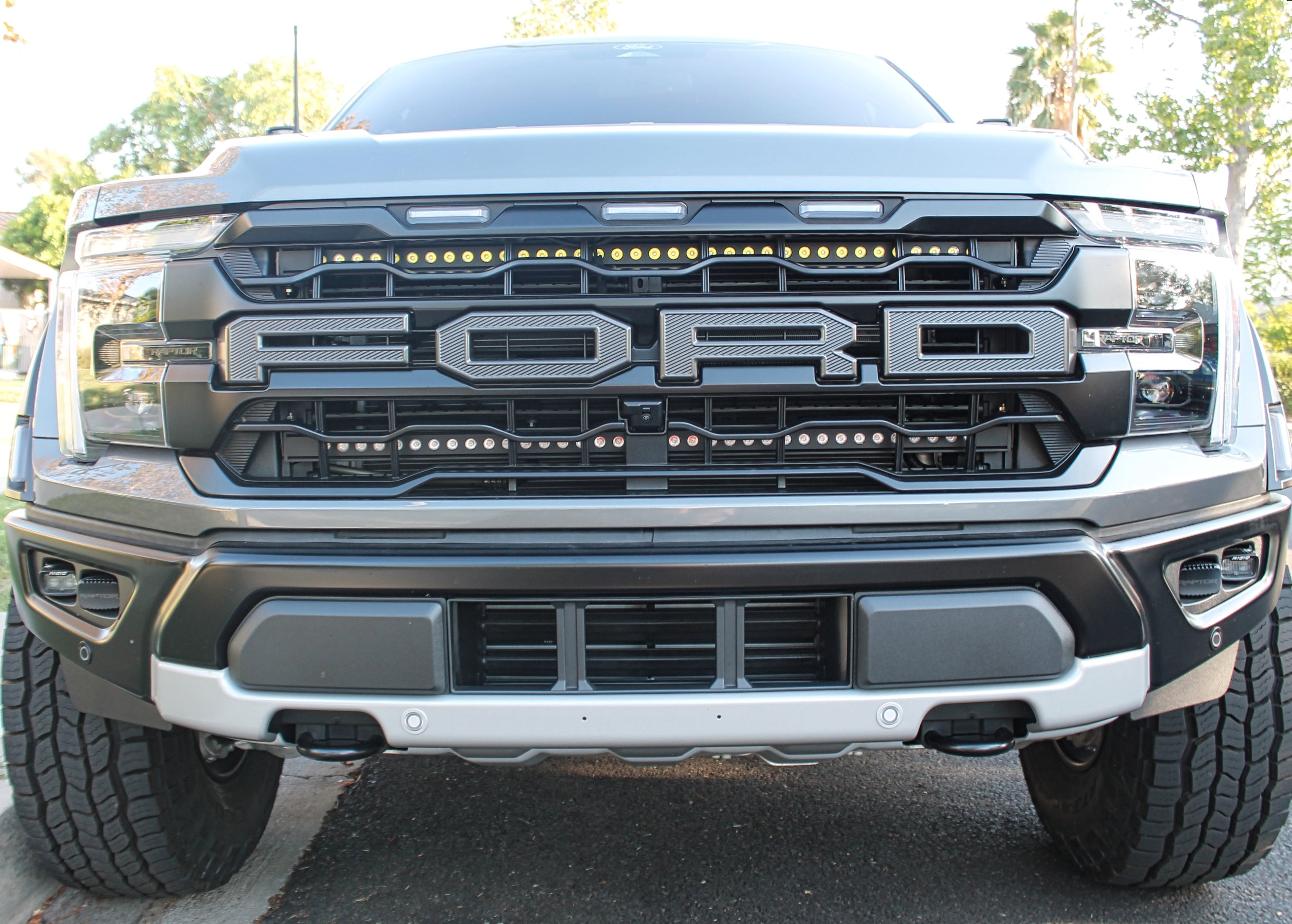 2024+ Ford Raptor grille lightbars Gen 3 Refresh Dual 40s - Slim
