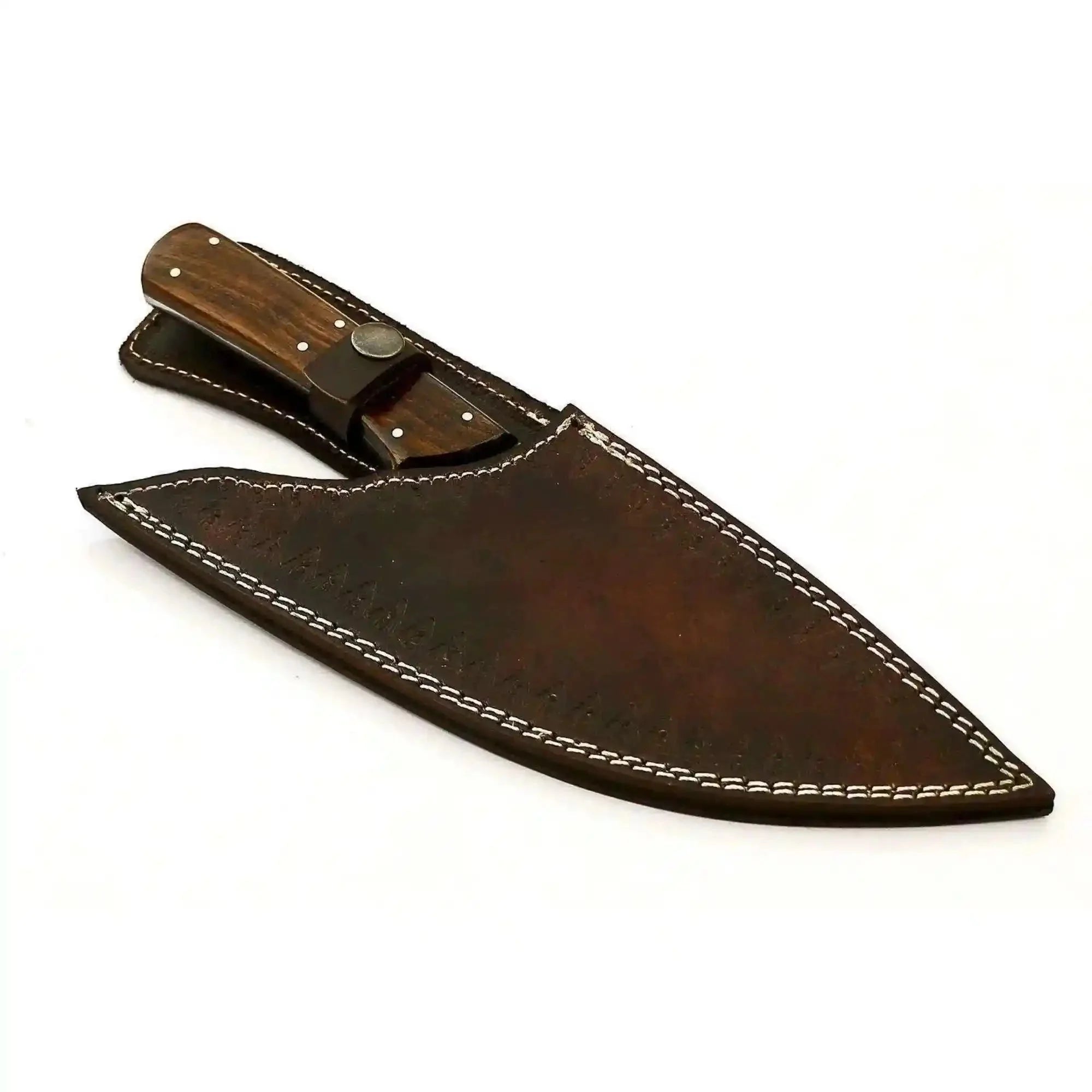 French-Style Chef Carving Knife in Premium Damascus Steel with Full Tang Construction