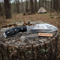 Frontier Bowie Knife, Persian Clip Point, Hand Engraved D2 Steel, Custom Handmade Blade, JW SteelCrafts