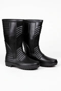 Black Ribbed Fire Protection Safety Boots