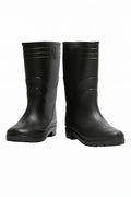 Heavy-Duty Black Waterproof Safety Boots