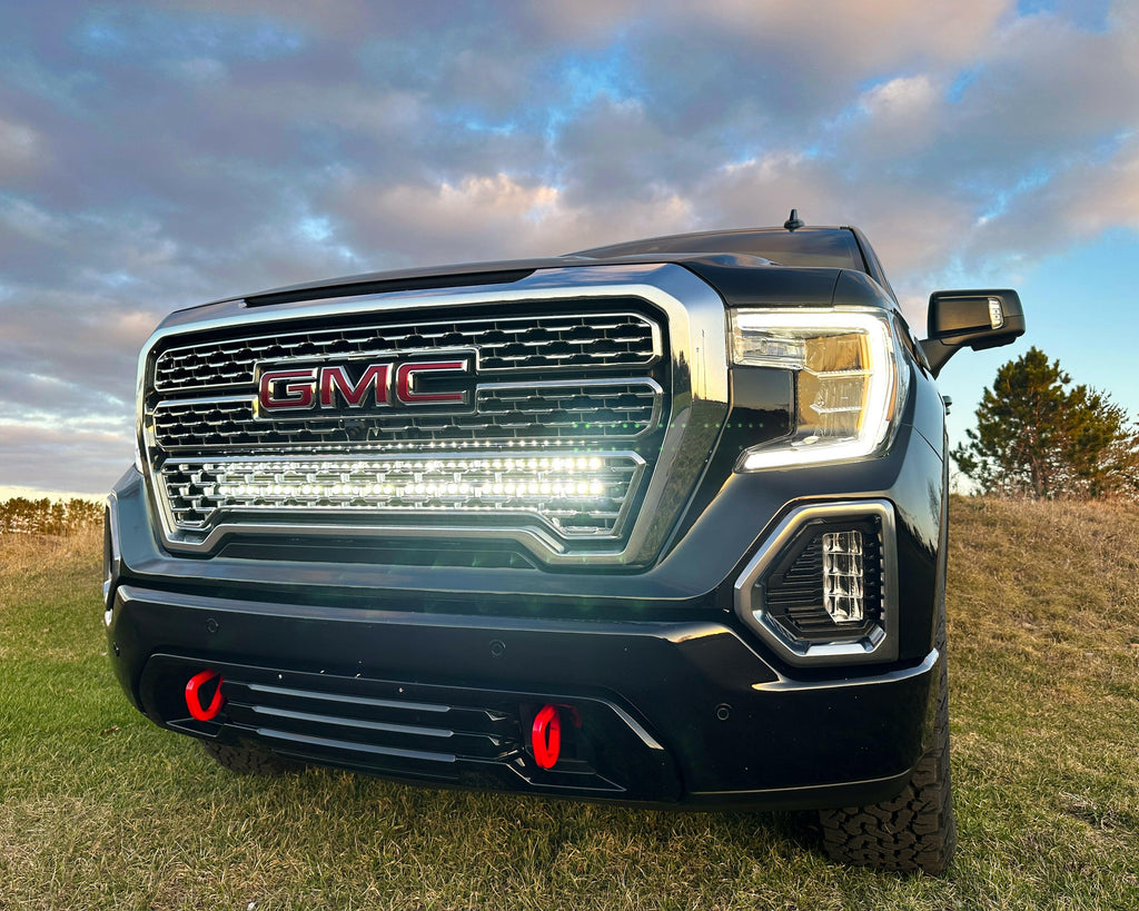2019+ GMC Sierra 1500 Single 40in Light Bar - SLIM