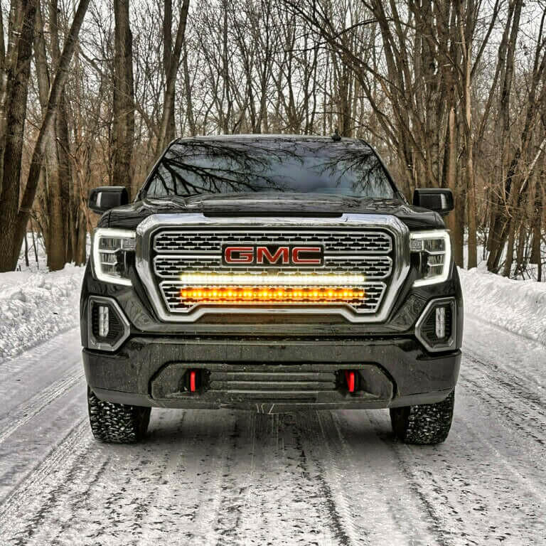 2019+ GMC Sierra 1500 Single 40in Light Bar - SLIM