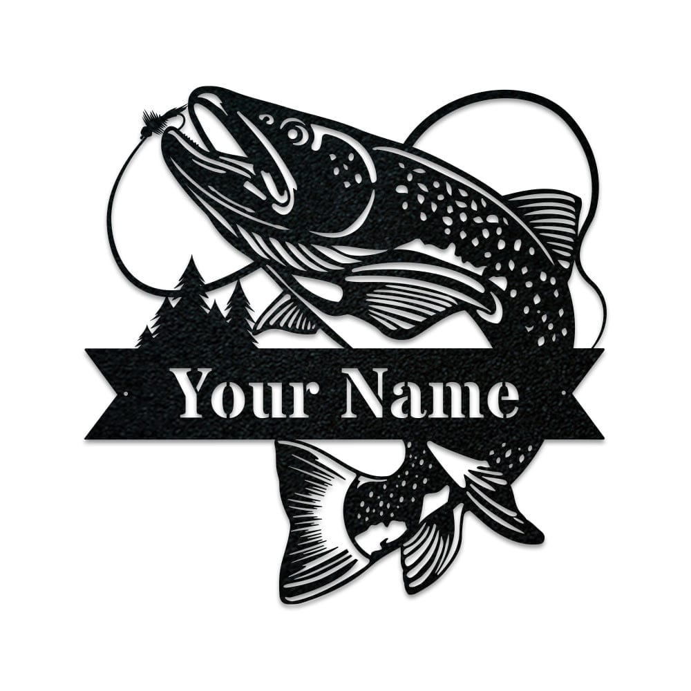 Great Outdoor Trout Fishing Monogram