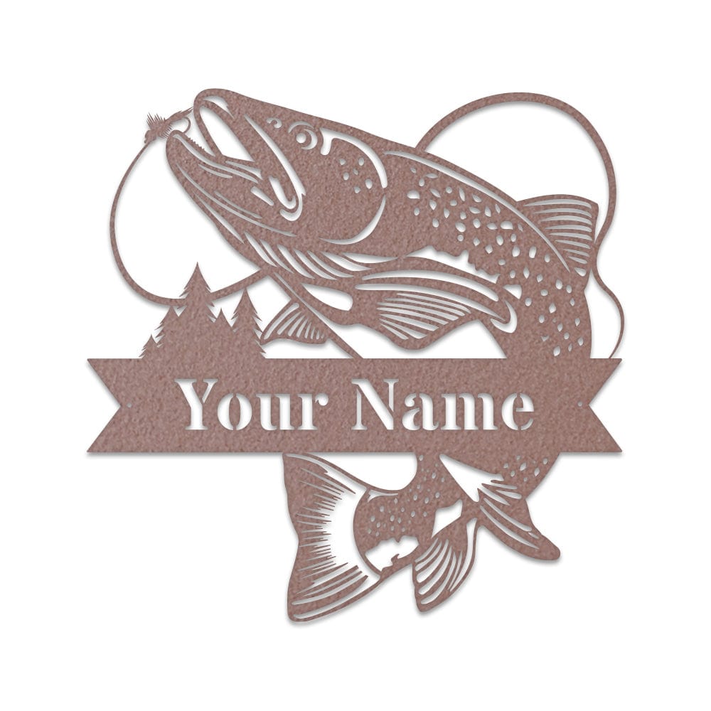 Great Outdoor Trout Fishing Monogram