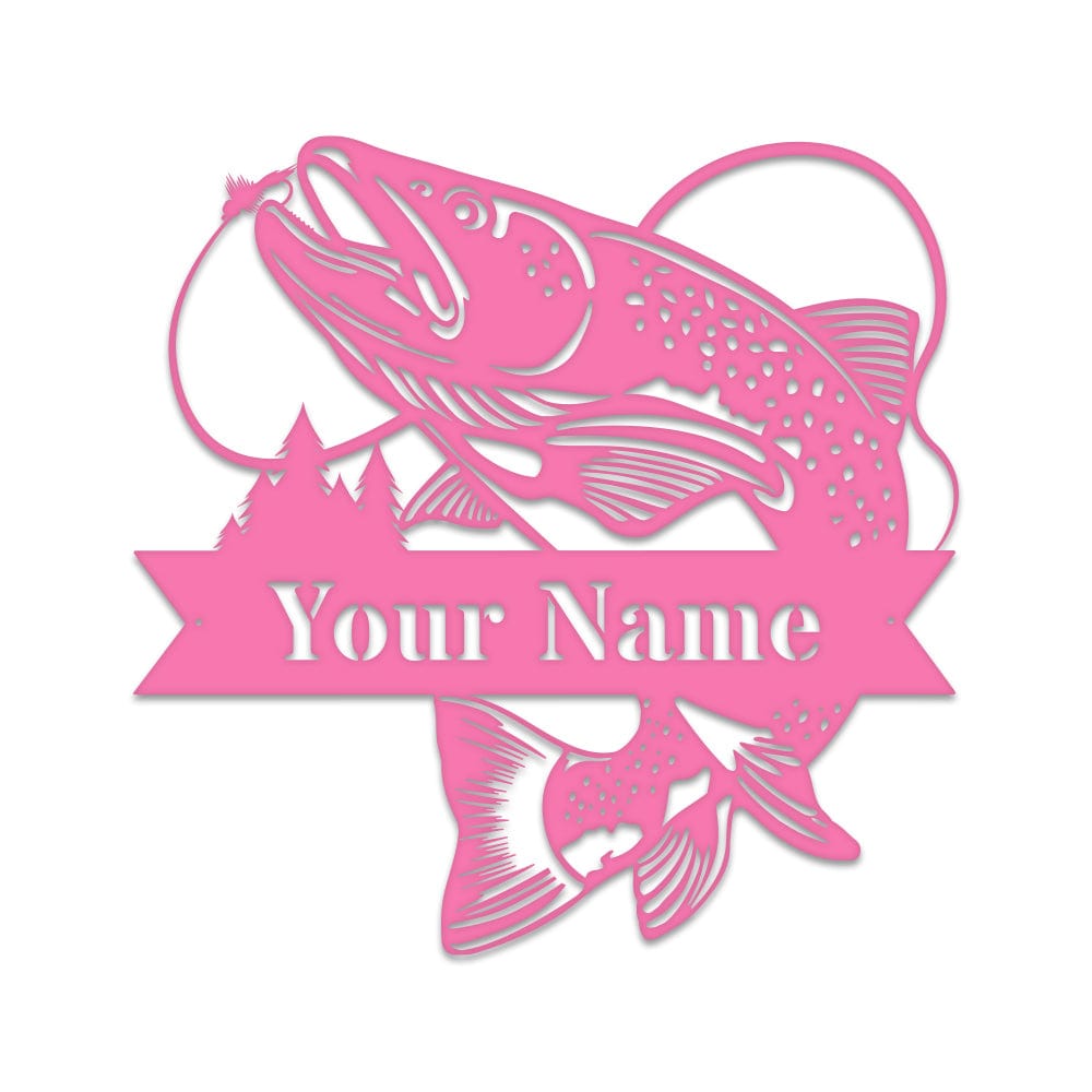 Great Outdoor Trout Fishing Monogram